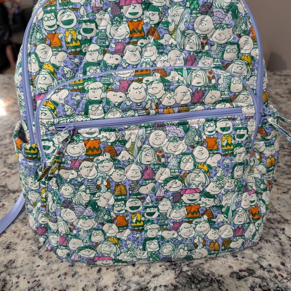Vera Bradley Peanuts Character Backpack - Green and Purple - Picture 6 of 6